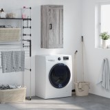 VidaXL Dulap de perete, gri sonoma, 34,5x34x90 cm, lemn prelucrat