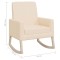 Scaun balansoar, crem, material textil - 8