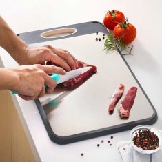 Tocator bucatarie reversibil, tocator legume carne cu canale anti-scurgere