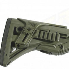 PAT PENTRU AR15 / M16 / M4 STYLE - SHOCK ABSORBING / RAIL - OLIVE