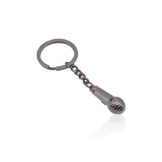 Breloc Microfon, Accesoriu Chei, Metal