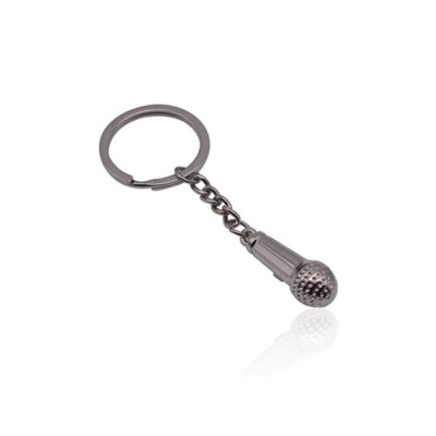 Breloc Microfon, Accesoriu Chei, Metal foto