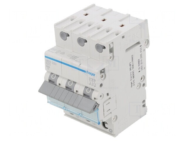 &Icirc;ntrerupător de supracurent 20A 3 poli 6kA 230/400V