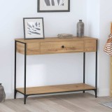 vidaXL Masă de consolă Other stejar artizanal 100 x 34.5 x 75 cm