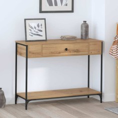 vidaXL Masă de consolă Other stejar artizanal 100 x 34.5 x 75 cm 883511