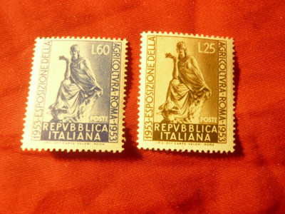 Serie Italia 1953 - Statuie - Arta , 2 valori foto