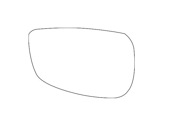 Geam oglinda exterioara MAZDA 3 (BP), 03.2019-, partea stanga, View Max, incalzit; sticla convexa; geam cromat
