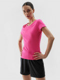 Tricou de antrenament din material reciclat pentru femei - roz, 4F Sportswear