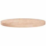 Blat de masă rotund, &Oslash;80x4 cm, lemn masiv stejar netratat