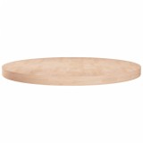 Blat de masa rotund, &Oslash;80x4 cm, lemn masiv stejar netratat GartenMobel Dekor, vidaXL