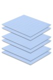 Pad termic din silicon reutilizabil conductiv 100 x 100 mm &ndash; 6 bucăți