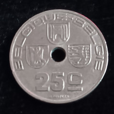 M3 C50 - Moneda foarte veche - 25 centimes - Belgia - 1939