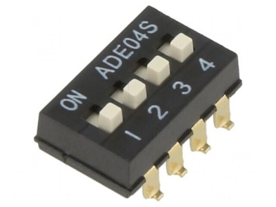 DIP Switch ON-OFF 0.1A/24VDC 2-Position SMT foto