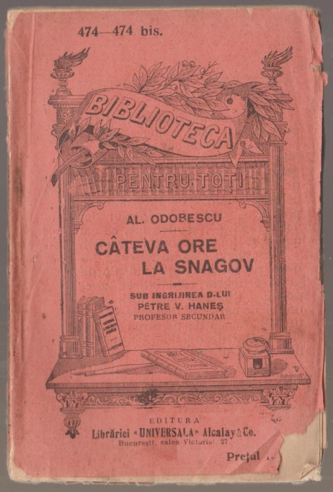 Al. Odobescu - Cateva ore la Snagov