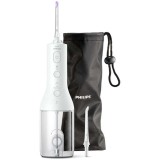 Aparat de curatare interdentara Philips Sonicare Power Flosser HX3826/31, tehnologie QuadStream, 2 capete de curatare, 2 moduri de curatare, husa, Alb