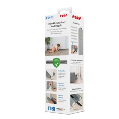 Protectie impotriva prinderii degetelor sub usa, opreste curentii de aer si izoleaza fonic, husa lavabila, 0-24 luni, gri, Reer 70121 Children SafetyC