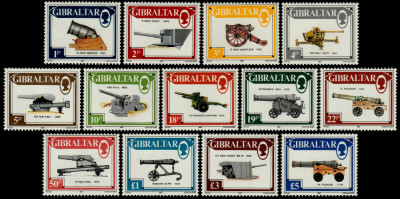 Gibraltar 1987 - Arme, tunuri, serie neuzata foto