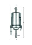 MAHLE KL 156/1 filtru combustibil