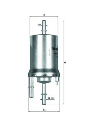 MAHLE KL 156/1 filtru combustibil foto