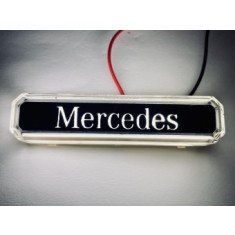 Lampa gabarit cu LOGO NEON Alb FR0260 Mercedes