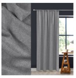 Perdea Decorativa cu Banda Gri Antracit 140x260cm