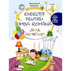 Culegere de exerciții pentru limba română Jocul cuvintelor Clasa a IV-a - Paperback brosat - Liliana Cătrună, Natalia Dan - Aramis