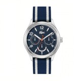 Lacoste 2011290, Deuce Ceas Barbati 44mm Baterie cu Culoare Albastră Material textil