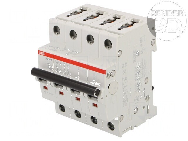 &Icirc;ntrerupător de supracurent 400VAC 2A 4Pole C Characteristic
