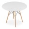 Masa stil scandinav, Artool, rotund, MDF si lemn, alb, 100x72 cm GartenVIP DiyLine