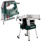 Metabo HC 260 C - 2.2 WNB + STEB 65 QUICK - Masina de rindeluit si degrosat 2200 W 260 mm + Fierastrau pendular 450 W