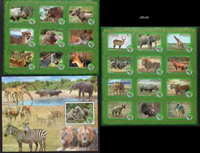 ABHAZIA 2008, Fauna, nedant., rusa, MNH foto