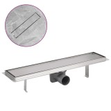 Cumpara ieftin Rigola dus liniara, model linie, otel inoxidabil, 530 x 140 mm