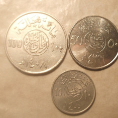 LOT 3 MONEDE ARABIA SAUDITA 14?/