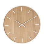 Cumpara ieftin Ceas perete mdf natur otel alb Janvier 70x4.5 cm