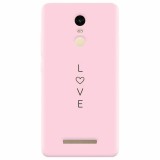 Husa silicon pentru Xiaomi Remdi Note 3, Love