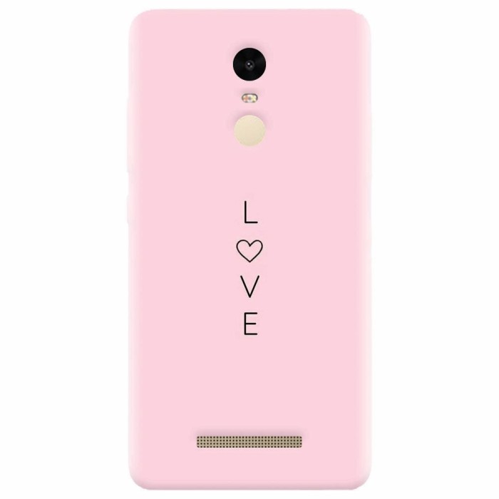 Husa silicon pentru Xiaomi Remdi Note 3, Love