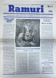 Revista Ramuri nr. 9 septembrie 1986, Carti Bibliofilie, Almanah, 16 pagini, romana, brosata, 42x30 cm
