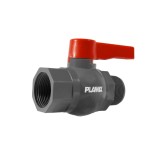 Robinet apa PVC 2" cu filet interior-exterior FI-FE PLAMIX gri-rosu