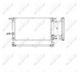 NRF 53590 Radiator, racire motor