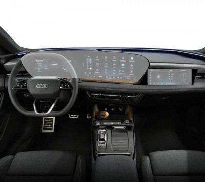 Folie Protectie Navigatie Audi A6 Sportback e-tron 2024+, Duragon, protectie Display Navigatie, silicon Transparent, Anti-zgarieturi, kit instalare foto