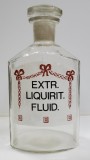 Flacon din sticla pentru farmacie, EXTR. LIQUIRIT. FLUID.