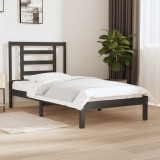 Cadru de pat, gri, 100x200 cm, lemn masiv de pin GartenMobel Dekor, vidaXL