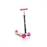 Cumpara ieftin Trotineta cu 4 roti si leduri Lorelli Rapid, Pink Butterfly