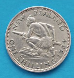 NOUA ZELANDA 0NE SHILLING 1964 NEW ZEALAND B SPRE FB, Europa, Argint