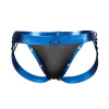 C4M Desire Jockstrap Blue Leatherette Extra Large