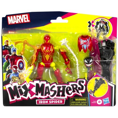 MARVEL AVENGERS MIX MASHERS FIGURINA IRON SPIDER CU ACCESORII 12CM SuperHeroes ToysZone foto