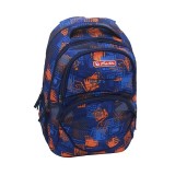 Rucsac Zipper Cube, Orange &amp; Blue, Herlitz
