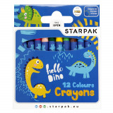 Cumpara ieftin Set creioane cerate Starpak, Dino, 12 culori