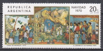 Argentina 1970 - Crăciun, MNH foto