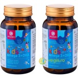 Pachet Kids Omega 3 + DHA pentru Cresterea si Dezvoltare Sanatoasa a Copillor 60cps+60cps masticabile
